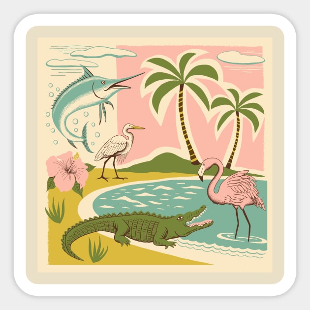 Everglades Sticker by Ruby Ritz